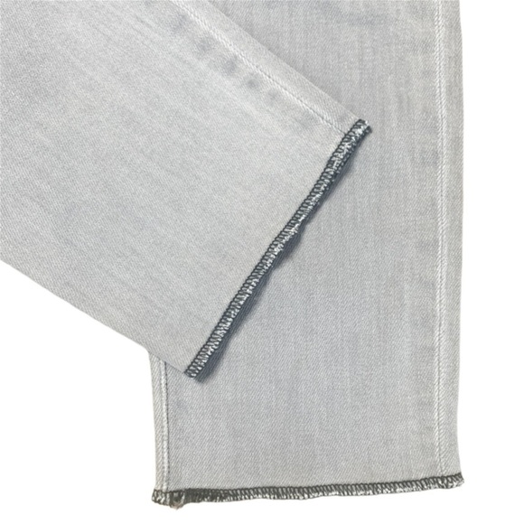 NEW L'AGENCE Straight Jeans 25 Gray Contrast Hem Ankle - Picture 5 of 8